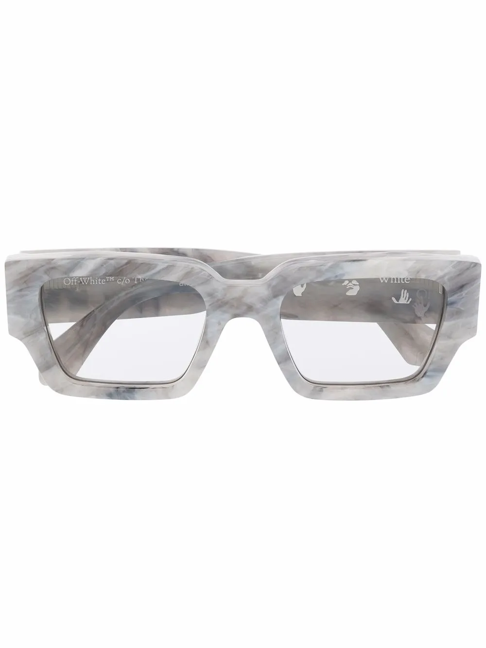 Off-White rectangle-frame Optical Glasses - Farfetch