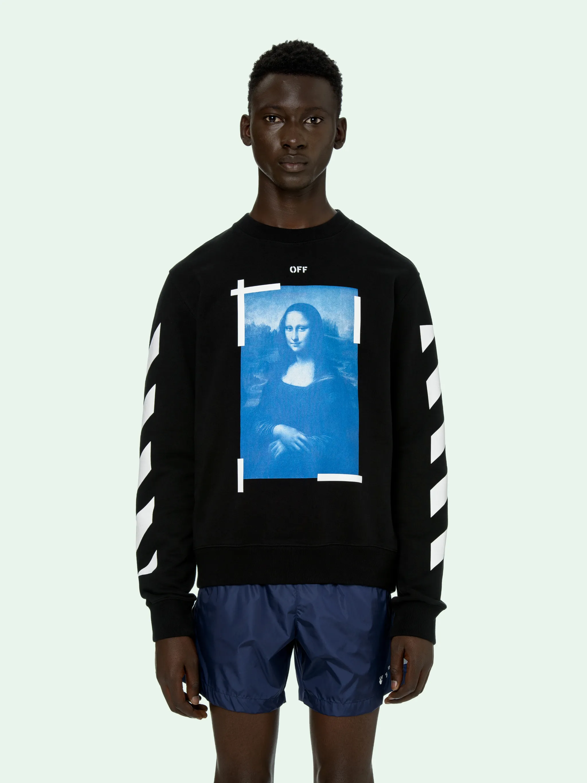 mona lisa off white sweatshirt
