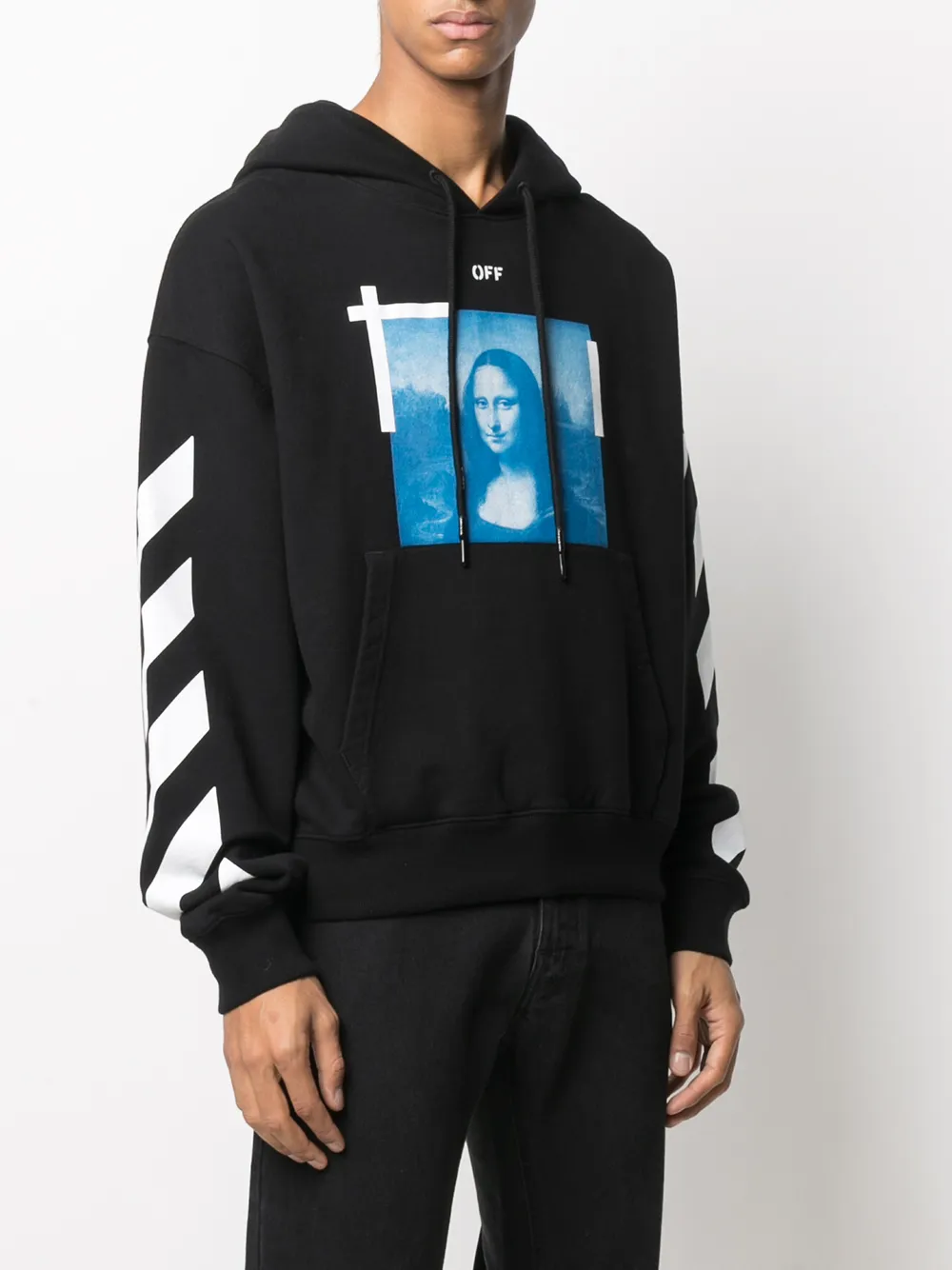 Off white hoodie mona lisa outlet white