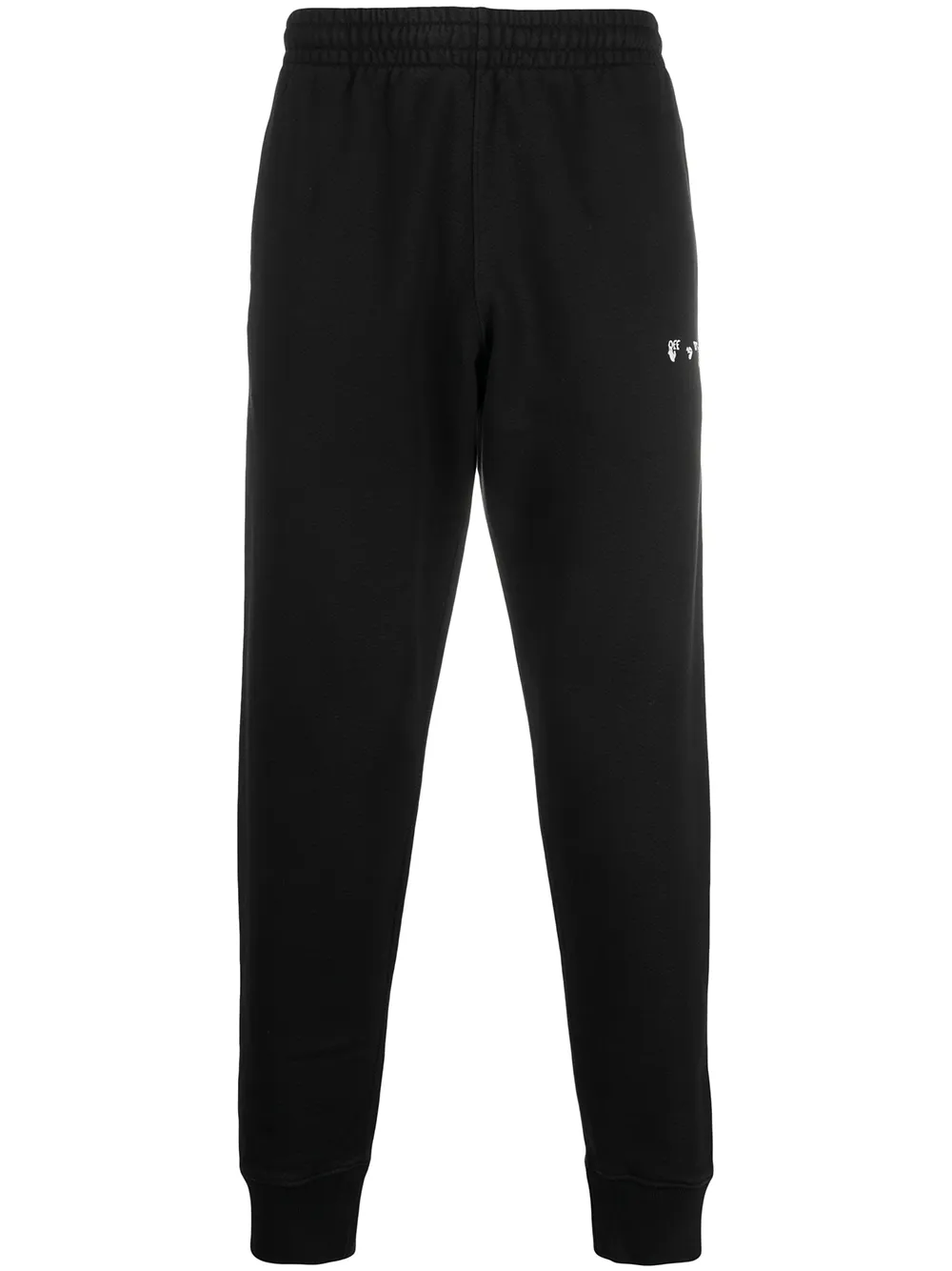 

Off-White logo-print drawstring track pants - Black