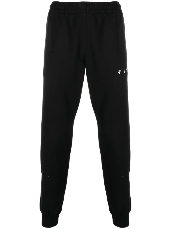 off white black track pants