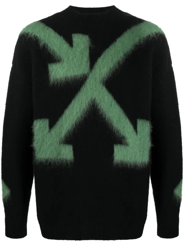 Off-White Arrows intarsia-knit Jumper - Farfetch