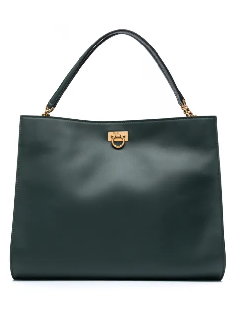 salvatore ferragamo trifolio shoulder bag