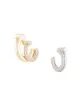 Image 1 of Salvatore Ferragamo mismatched hoop earrings