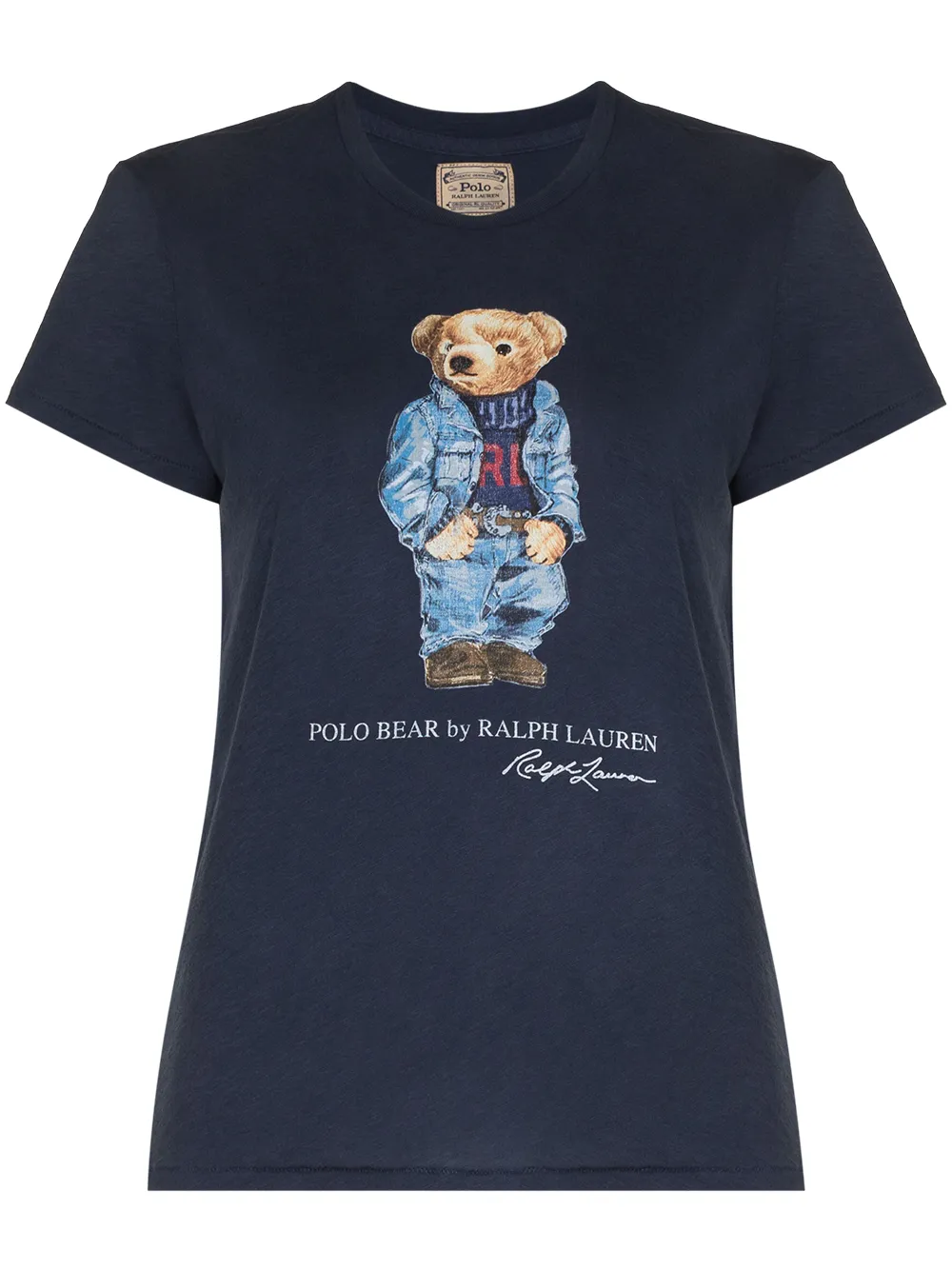 фото Polo ralph lauren футболка denim bear с принтом