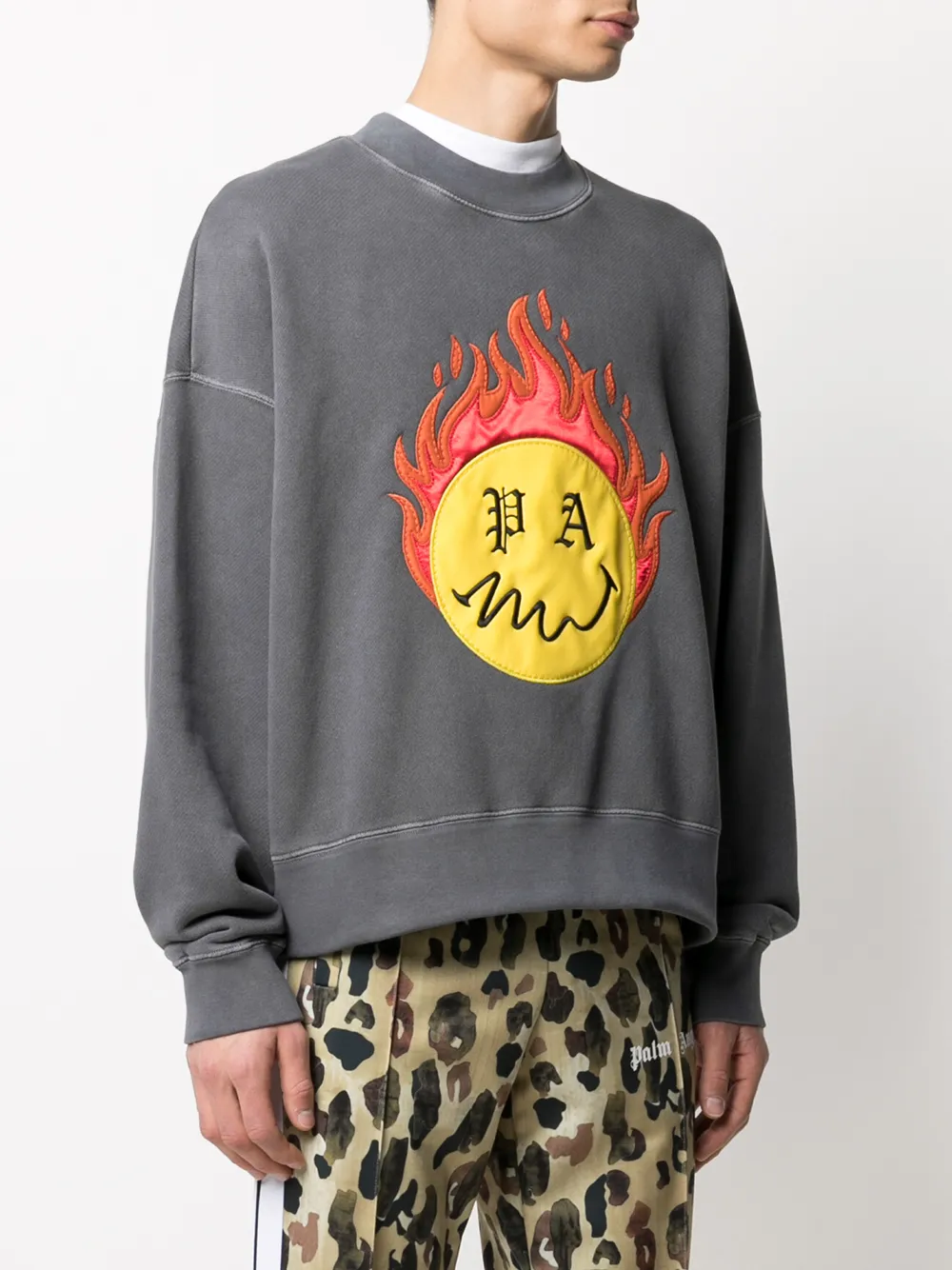 Palm Angels Burning Head Sweatshirt - Farfetch