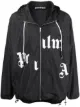 Image 1 of Palm Angels logo print zip-up jacket