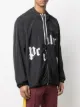 Palm Angels logo print zip-up jacket