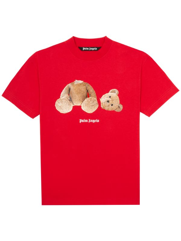 ICE BEAR S/S T-SHIRT in red - Palm Angels® Official