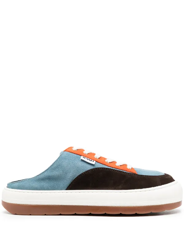 blue suede trainers