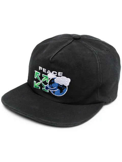 Off-White embroidered-logo baseball cap
