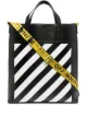Image 1 of Off-White logo-tape detail tote bag