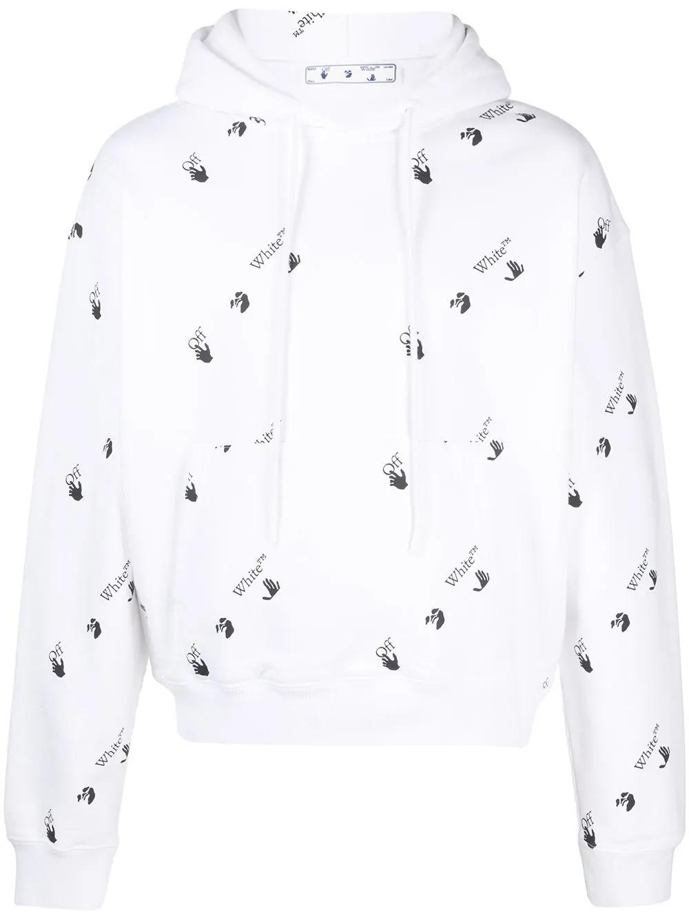 white drawstring hoodie