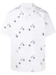 Image 1 of Off-White logo-print short-sleeved shirt