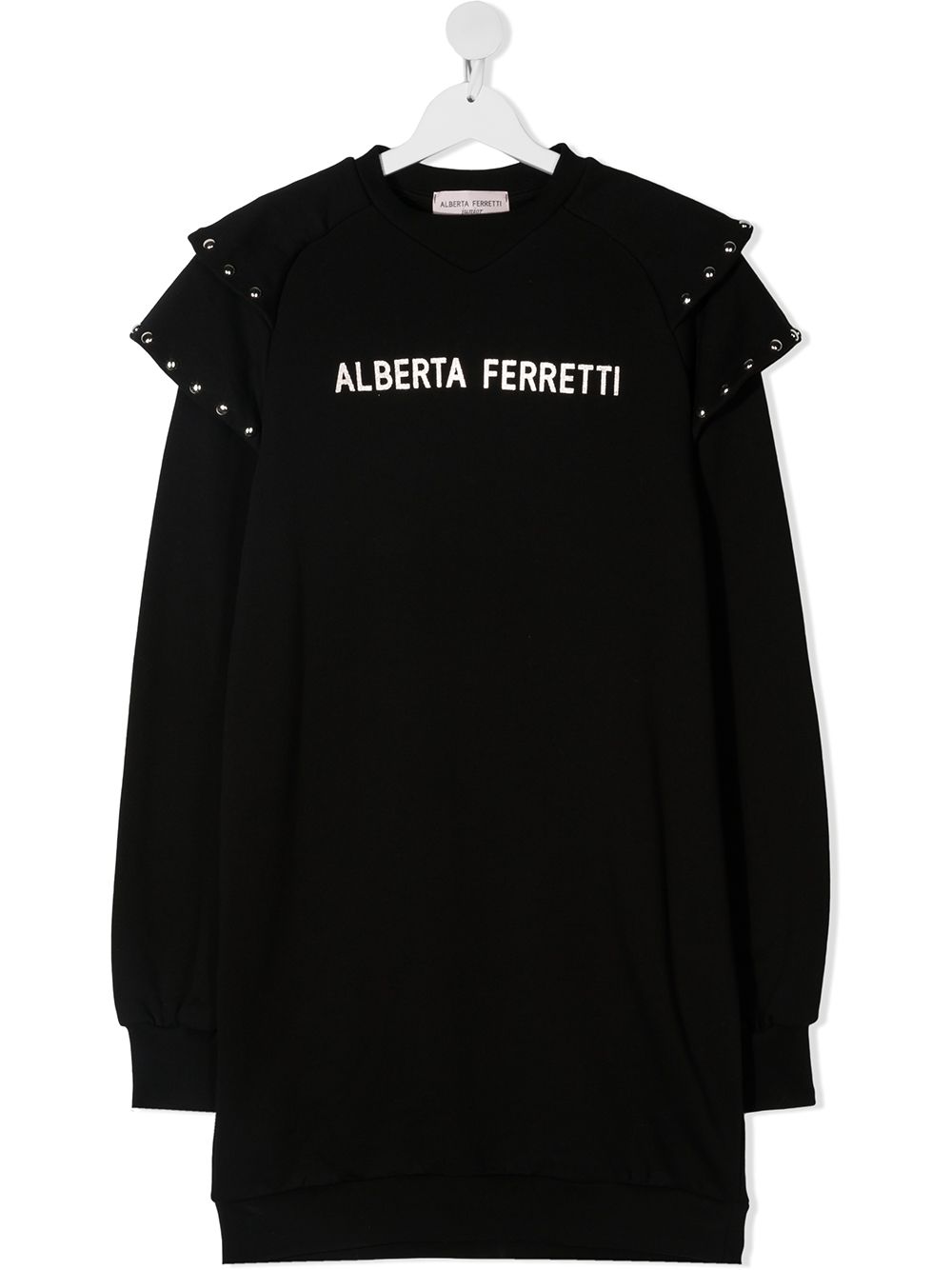 фото Alberta ferretti kids платье-джемпер с логотипом