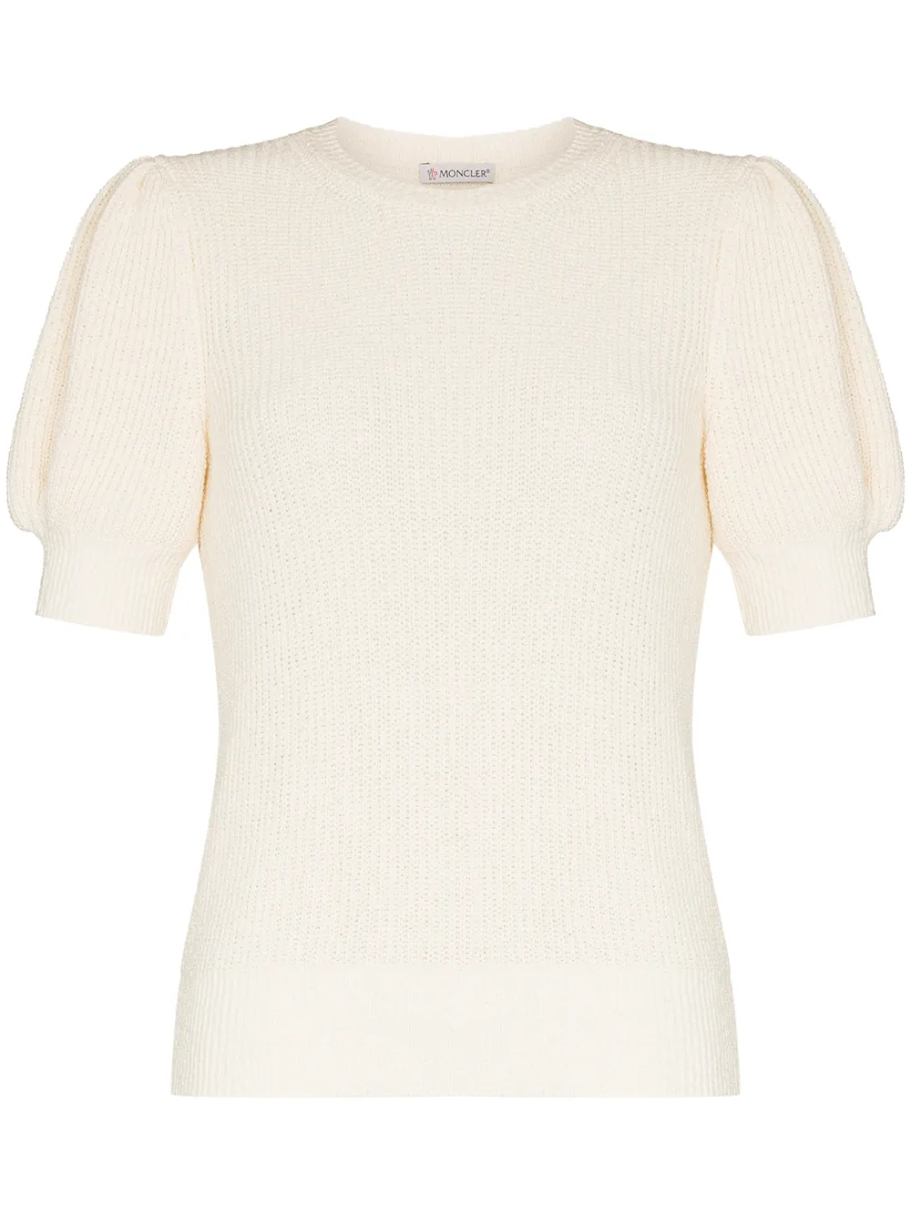 

Moncler logo-patch short-sleeve jumper - Neutrals