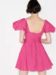 De La Vali Dolores puff-sleeve mini dress