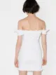 De La Vali Vestido decote quadrado Bandana