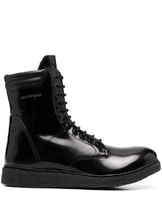 armani combat boots