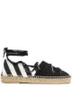 الصورة 1 من Off-White حذاء قماش مسطح برباط