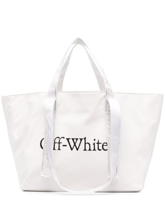 off white small commercial tote bag