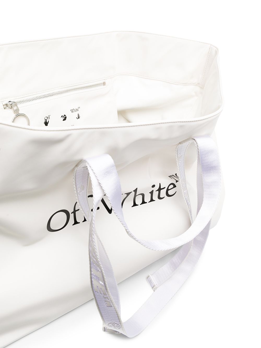 Off White commercial tote bag in nylon