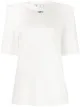 Image 1 of Off-White logo-print shoulder pad T-shirt