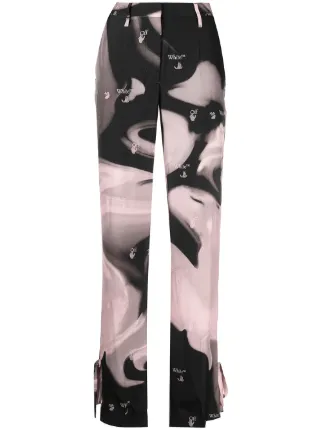 Off-White Liquid Melt tie-ankle Trousers - Farfetch