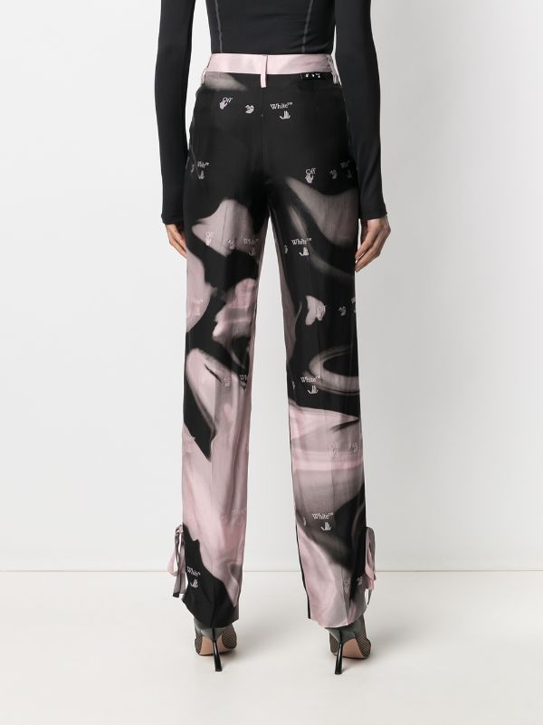 Off-White Liquid Melt tie-ankle Trousers - Farfetch