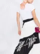 Off-White Spiral pleated midi skirt