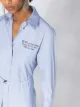 Off-White draped-detail shirtdress