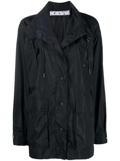 Off-White Arrows buttoned raincoat