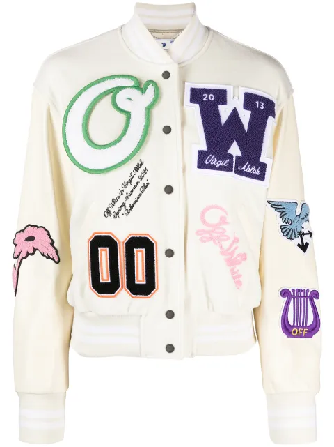bombers off white