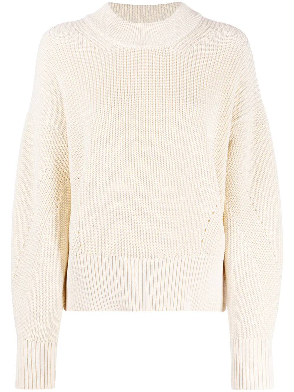 

AMI Paris ribbed crewneck jumper - Neutrals