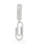 Image 1 of DARKAI Paperclip crystal-embellished earrings