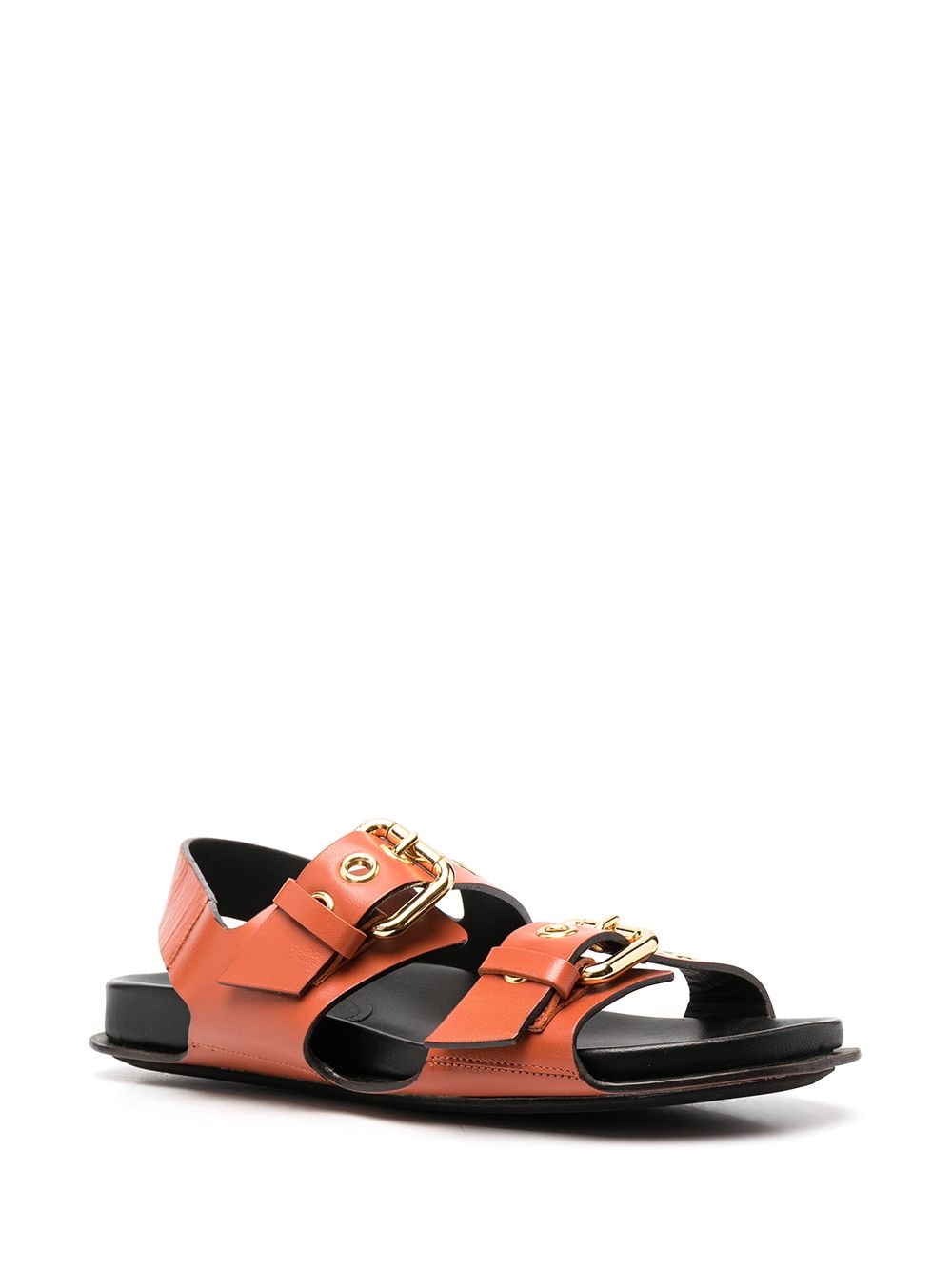 Marni double-strap Flat Sandals - Farfetch