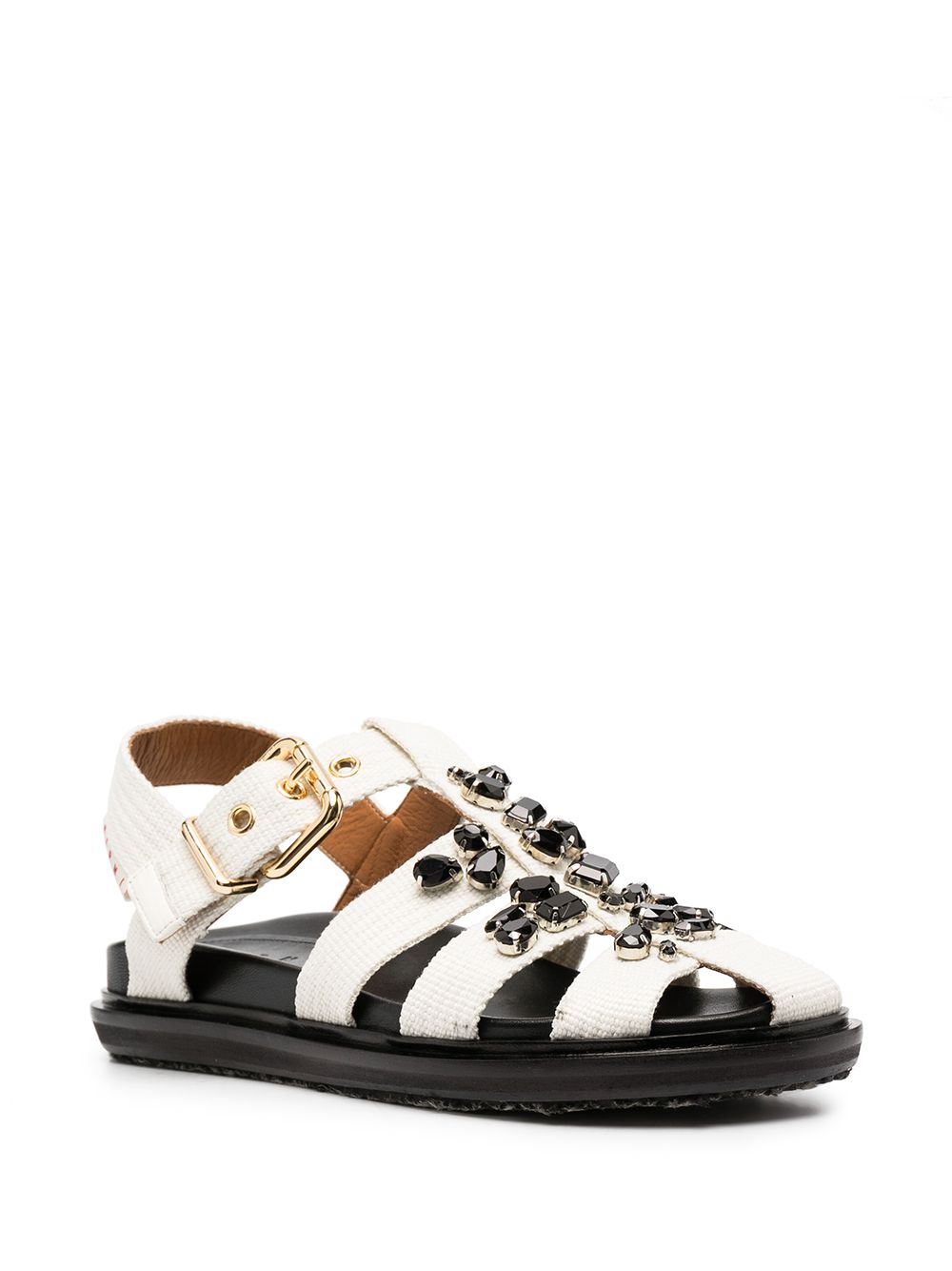 Marni Embellished Strappy Sandals - Farfetch