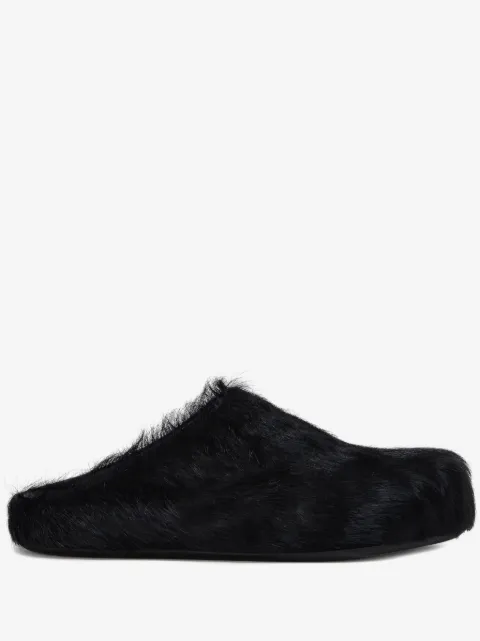 Marni long hair calfskin Fussbett sabot