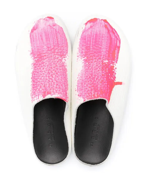 Marni Paint Brush Stroke Slippers - Farfetch