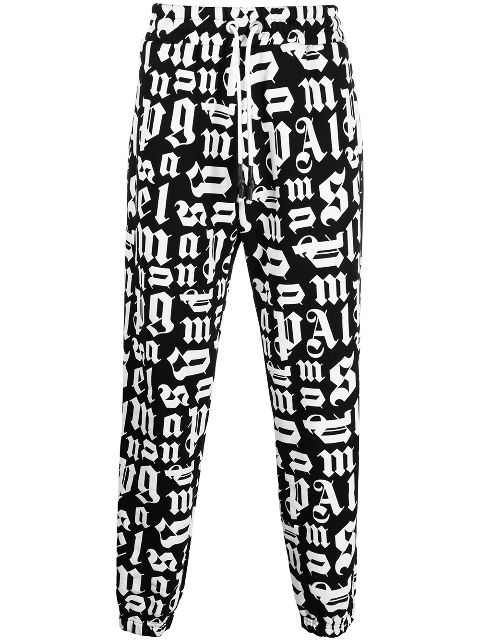 palm angels monogram track pants