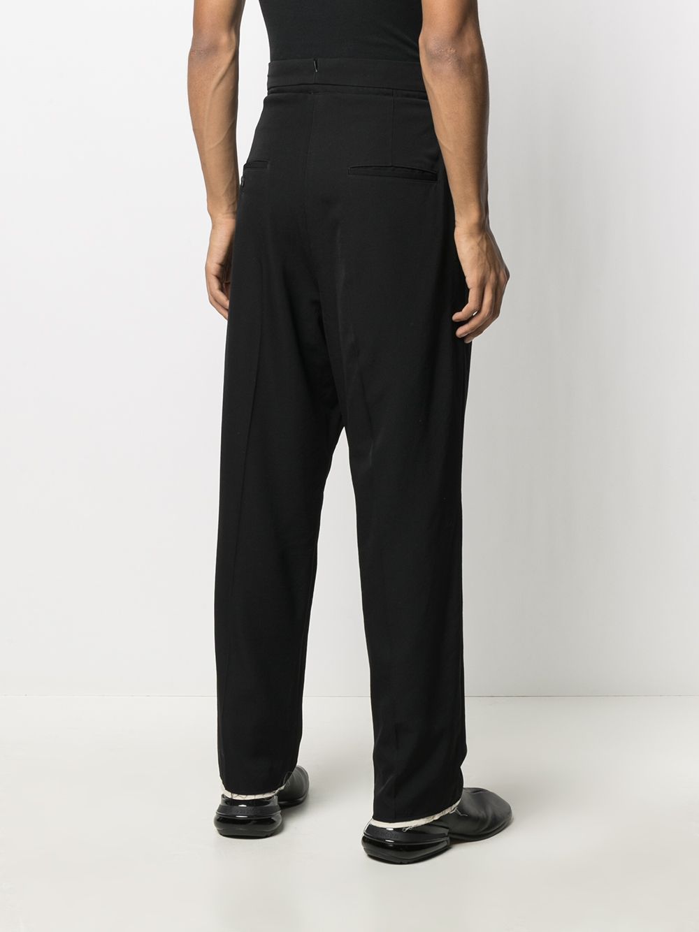 Shop Ambush High-waisted Trousers In Black