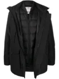 Woolrich double layered hooded coat - Black