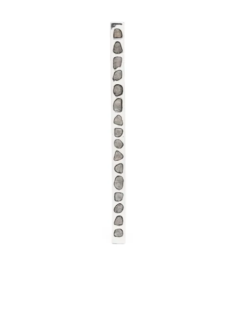 Parts of Four diamond-encrusted draped earring