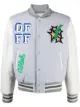 Image 1 of Off-White graphic-print bomber jacket