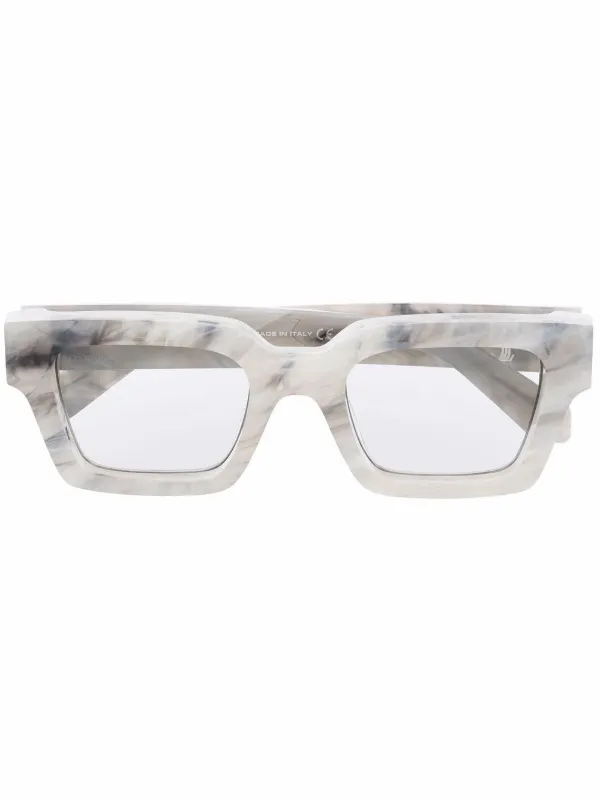 off white rectangle sunglasses