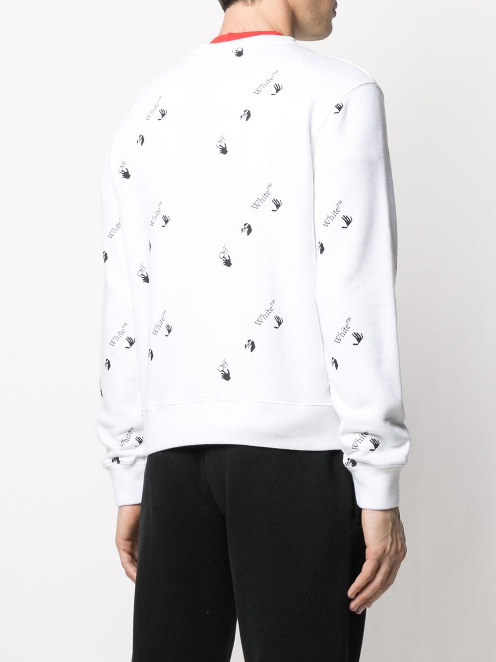 Off-White all-over Logo Print Sweatshirt - Farfetch