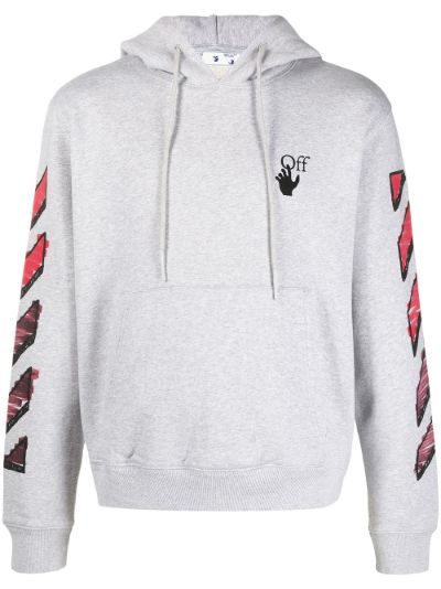 off white drawstring hoodie