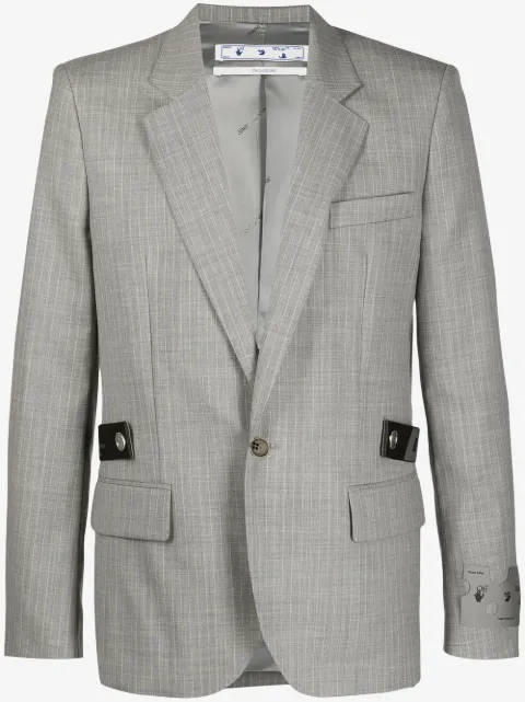 Off-White single-breasted tailored blazer