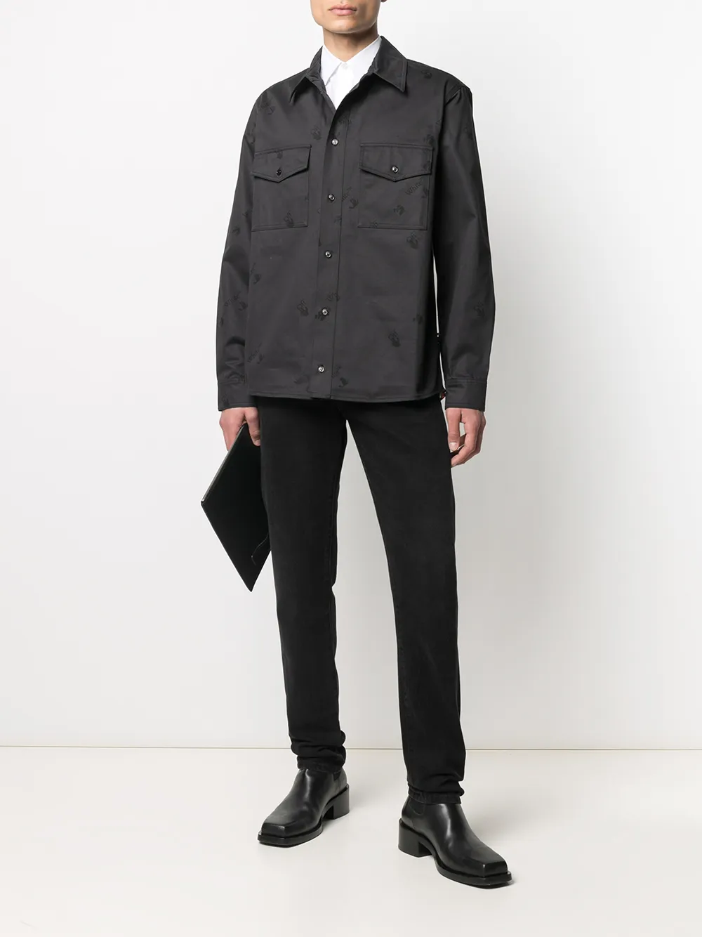 Off-White Overhemd - Zwart