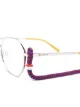 M Missoni geometric glass frames